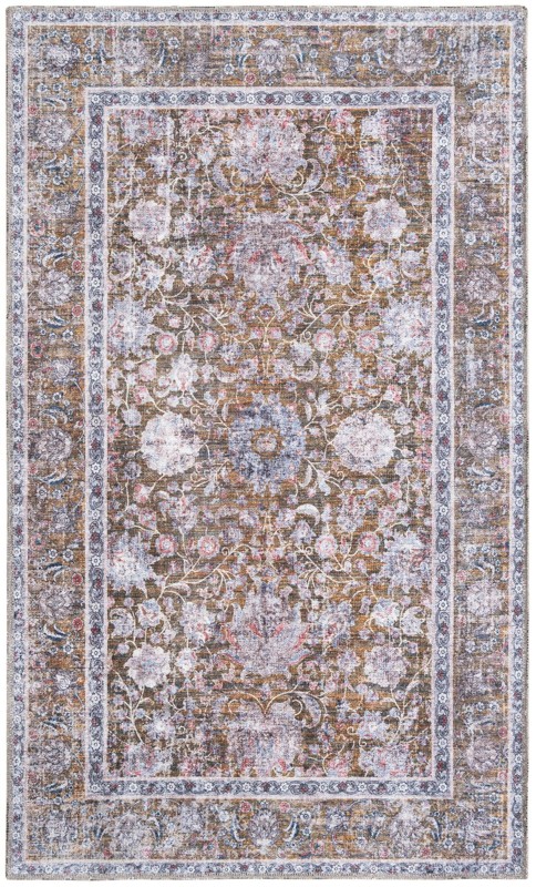 3' 3 x 5' 3 Bertie · Border rug, antique gold