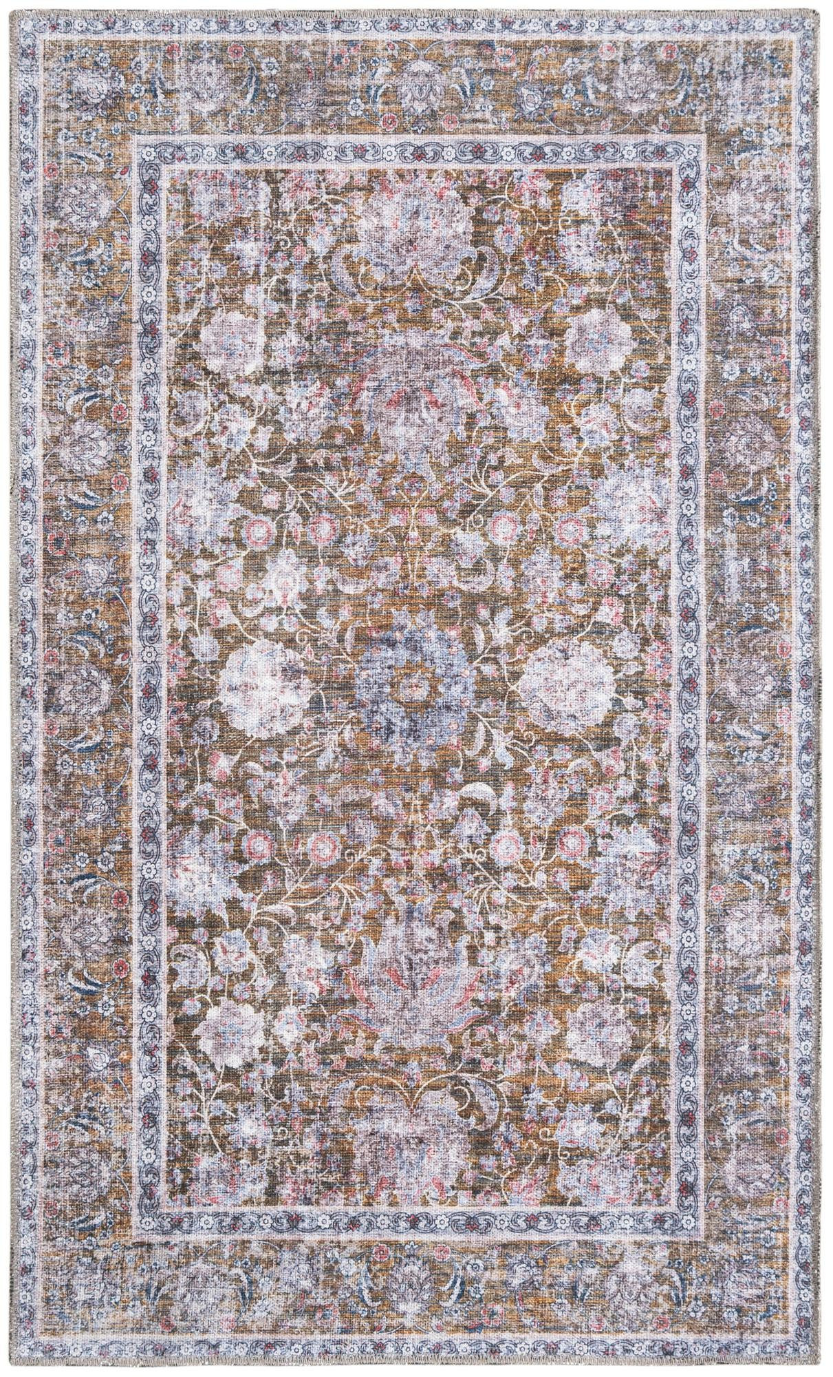 3' 3 x 5' 3 Bertie · Border rug, antique gold