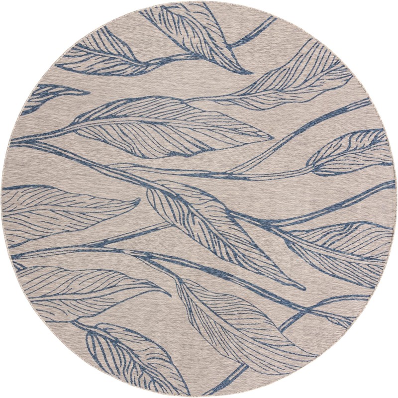 Milton · Floral / botanical Outdoor Rug, gray