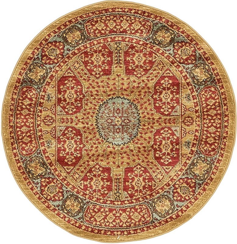 3' 3 x 3' 3 Wheeler · Border rug