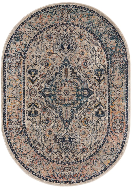 Thane · Border rug, blue