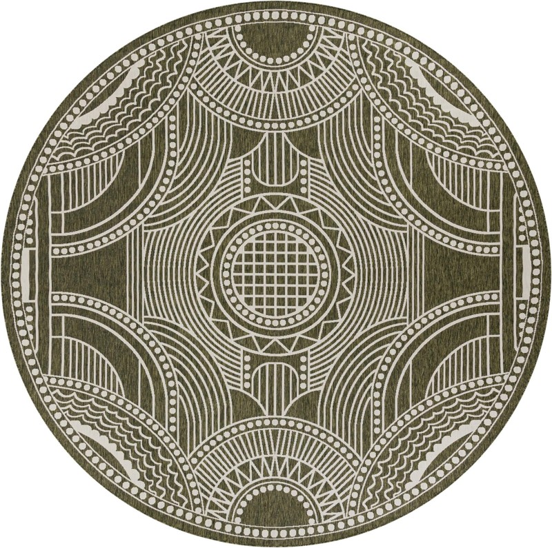 Brough · Border Outdoor Rug, green