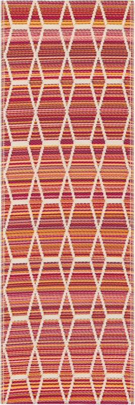 Amity · Diamond Outdoor Rug, red