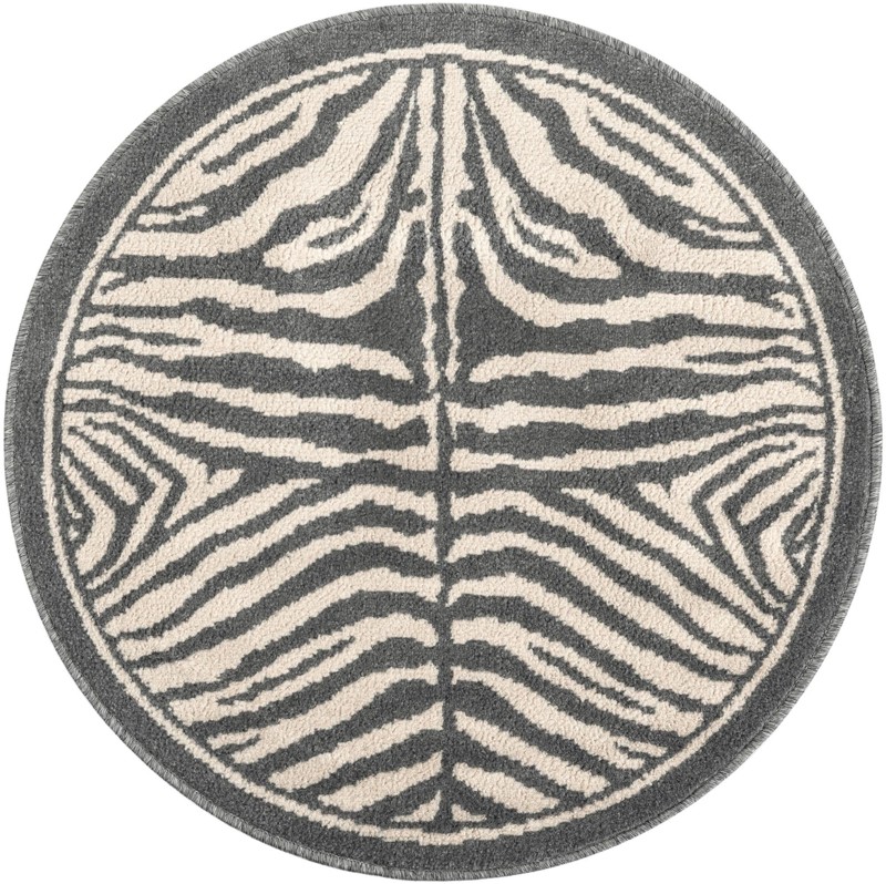 Oldfield · Border rug, gray and ivory