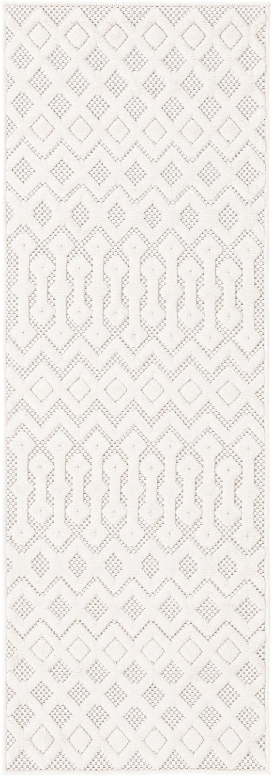 2' x 6' Creed · Chevron Outdoor Rug, ivory
