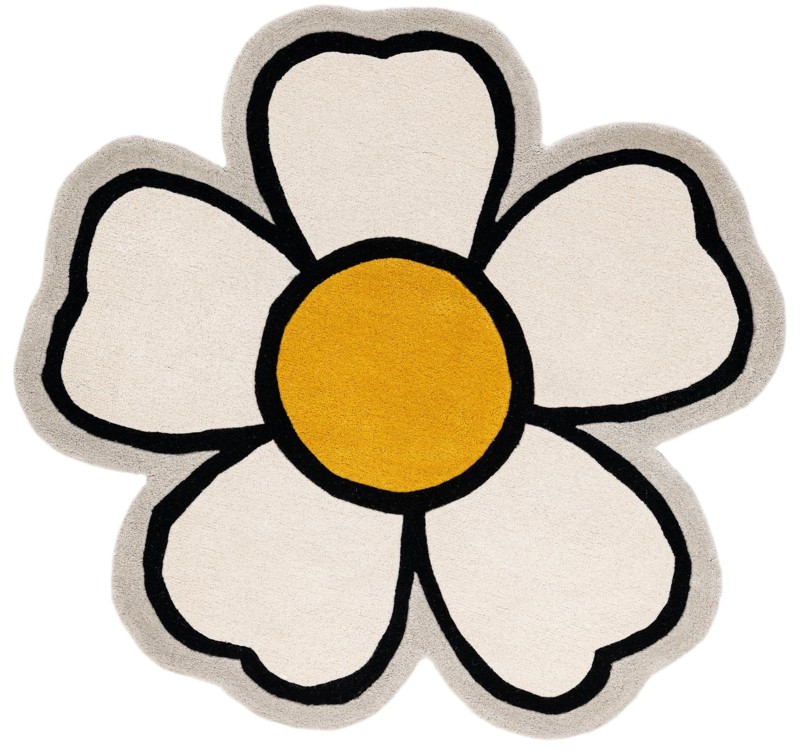4' 1 x 4' 1 Napier · Floral / botanical Wool Rug, ivory