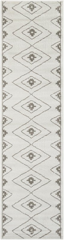 2' 7 x 10' Sumac · Diamond rug, ivory