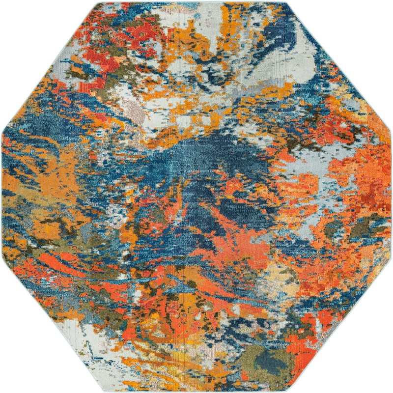 7' 10 x 7' 10 Gwynne · Abstract Washable Rug, multi