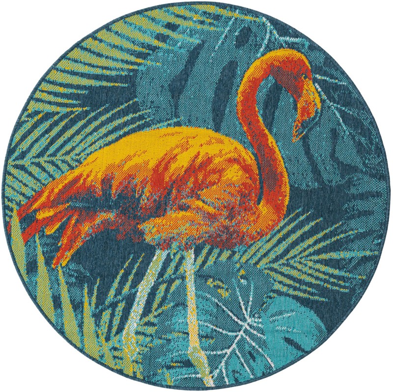 Stebbins · Floral / botanical Outdoor Rug, multi