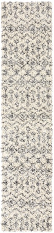 2' 7 x 12' Bayley · Trellis Shag Rug, ivory