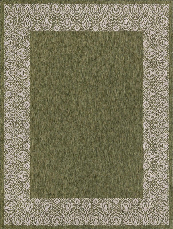 Bloomfield · Border Outdoor Rug, green