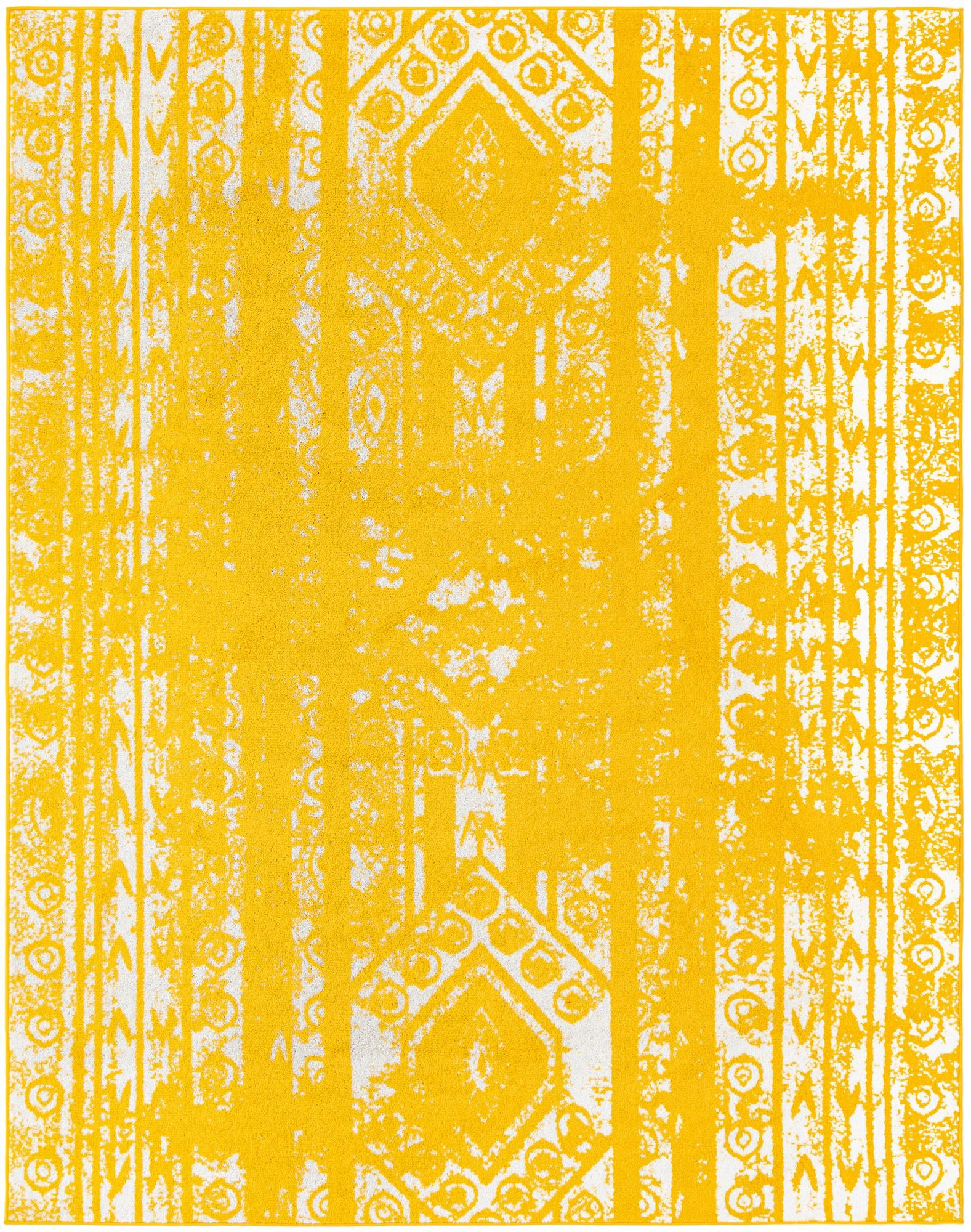 7' 10 x 10' Underhill · Diamond rug, yellow