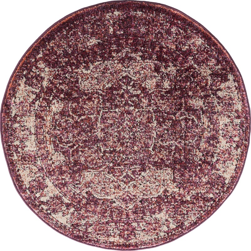 Taos · Medallion rug, purple