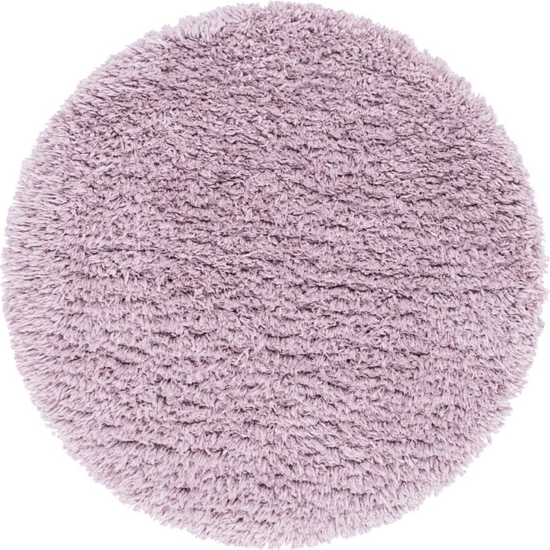 3' 3 x 3' 3 Olympia · Solid Shag Rug, lavender