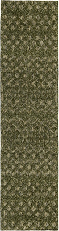 2' x 8' Creed · Diamond Outdoor Rug, green