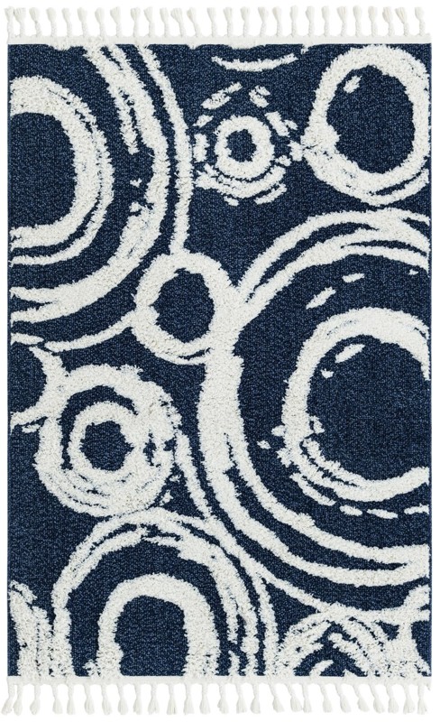 4' x 6' Beech · Abstract rug, blue
