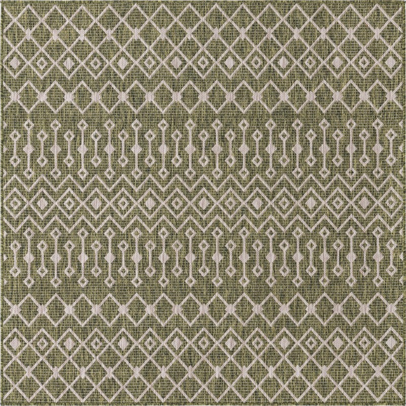 5' 3 x 5' 3 Kearney · Chevron Outdoor Rug, green