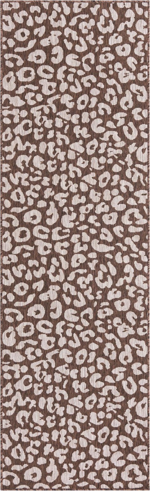 2' 7 x 10' Cardamom · Animal print Outdoor Rug, brown