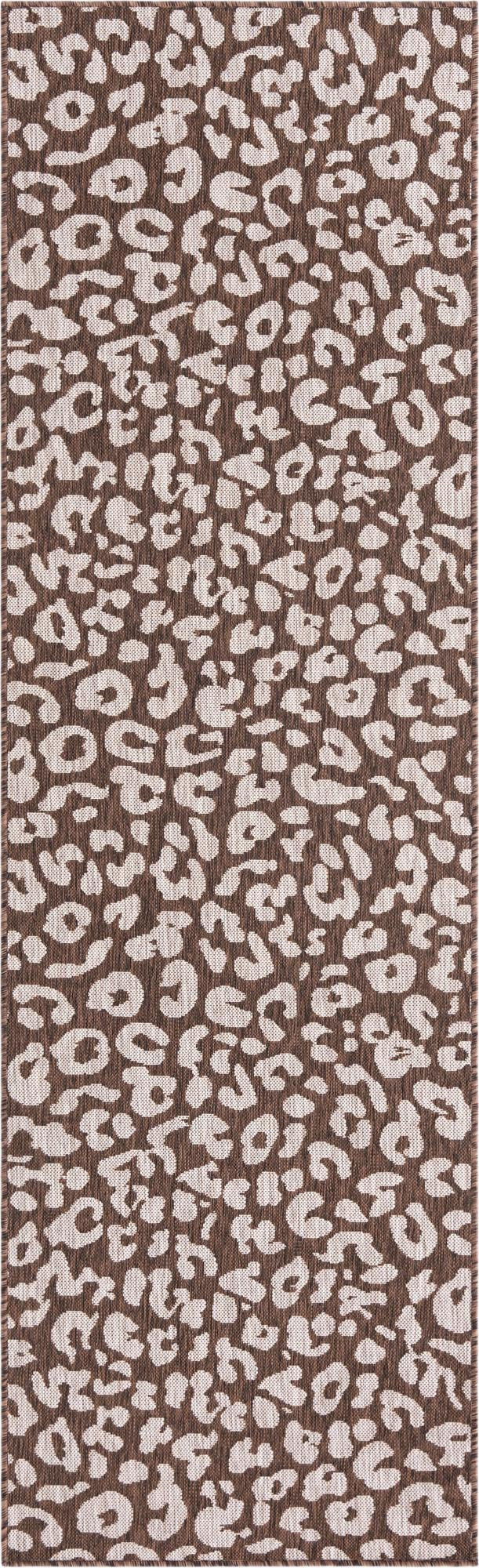 2' 7 x 10' Cardamom · Animal print Outdoor Rug, brown