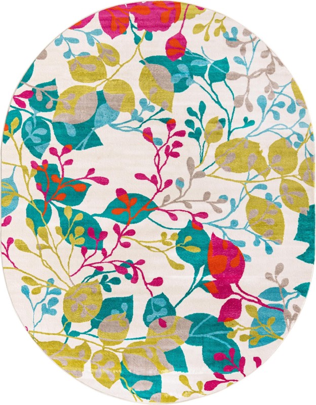 7' 10 x 10' Lilburn · Floral / botanical rug, ivory