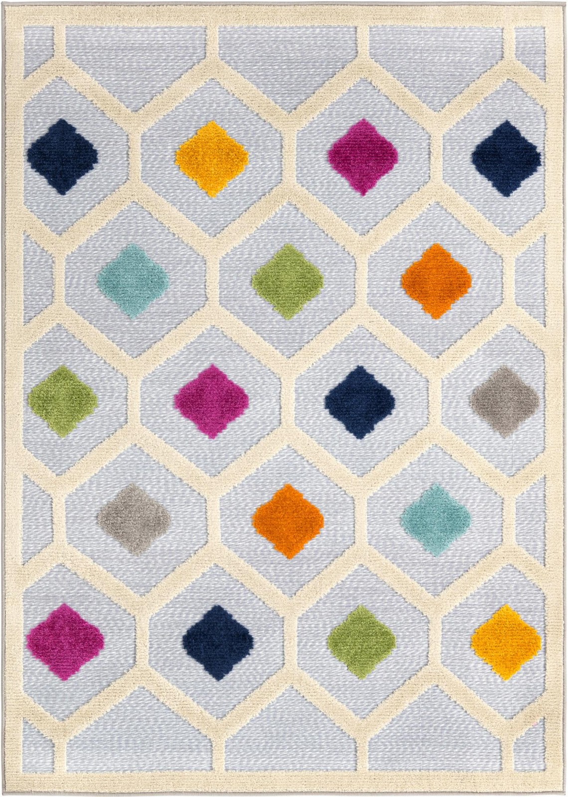 4' x 6' Raleigh · Geometric Outdoor Rug, gray
