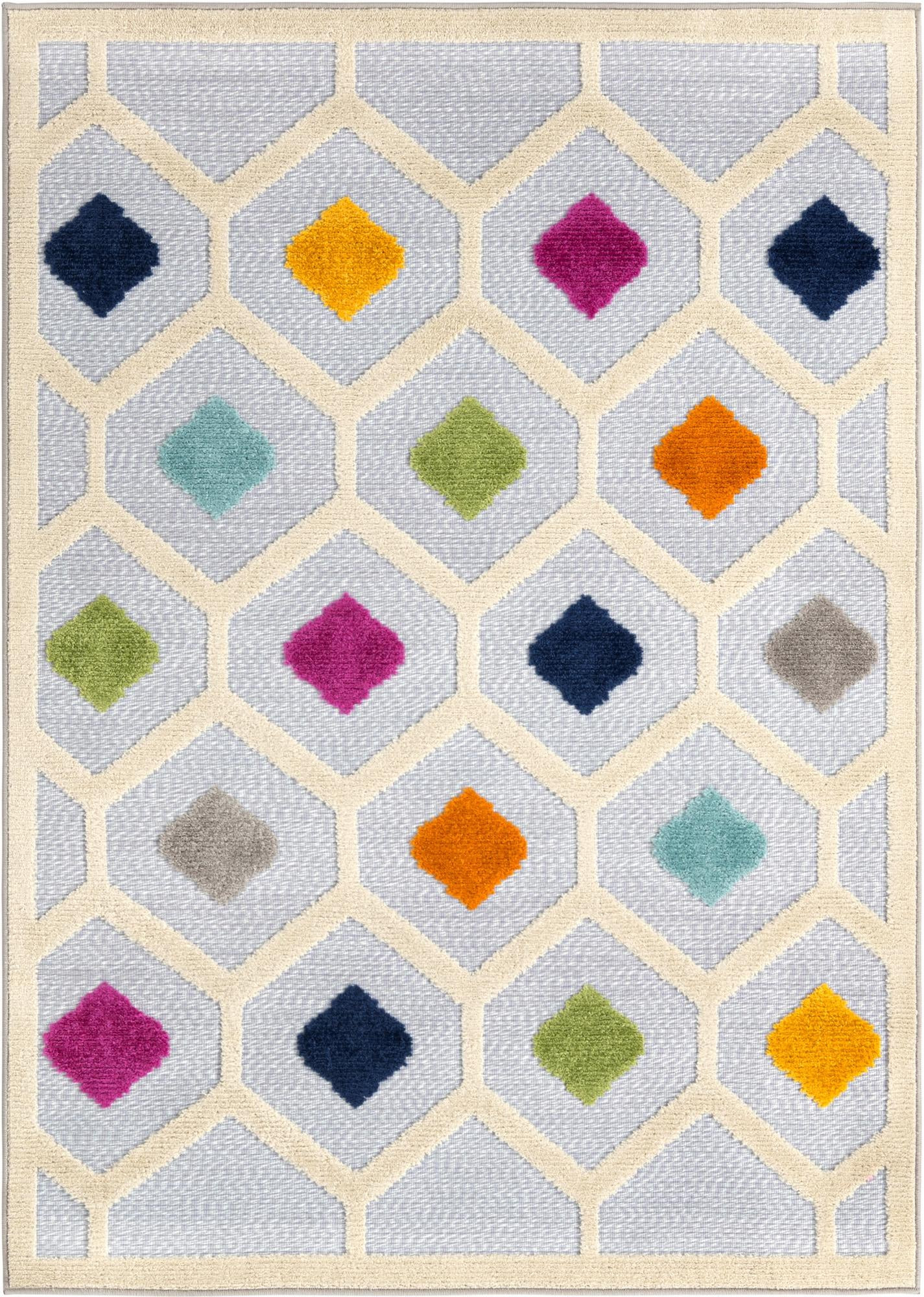 4' x 6' Raleigh · Geometric Outdoor Rug, gray