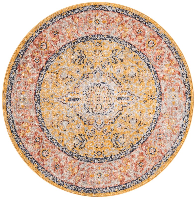 Thane · Border rug, yellow