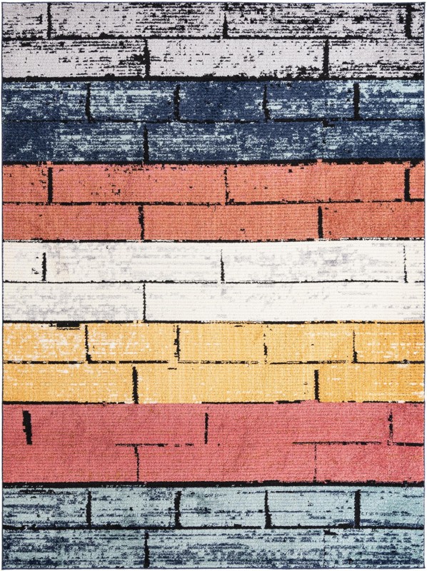 9' 10 x 13' Gibbs · Geometric rug, multi