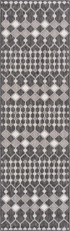 Ramsden · Diamond Outdoor Rug, charcoal
