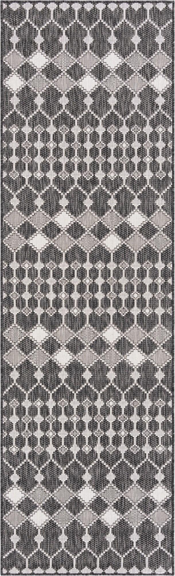 2' 7 x 10' Ramsden · Diamond Outdoor Rug, charcoal