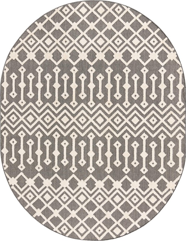 7' 10 x 10' Rothwell · Chevron rug, charcoal