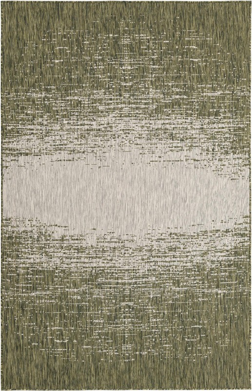 6' x 9' Buell · Abstract Outdoor Rug, green