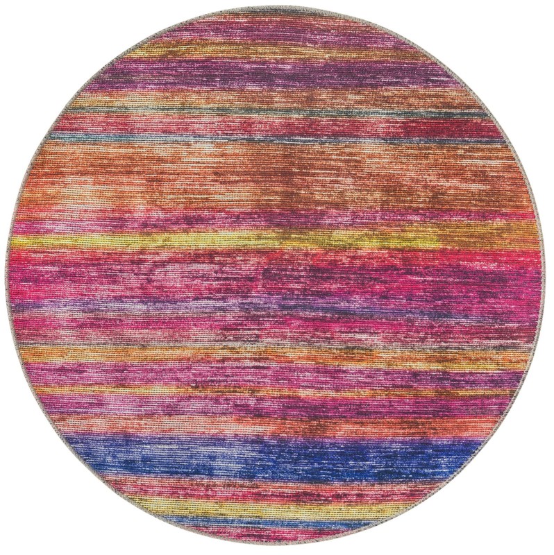 3' 6 x 3' 6 Prewitt · Striped rug, multi