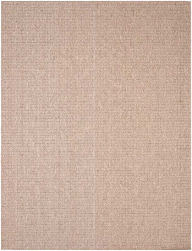 10' x 13' Loam · Checkered Outdoor Rug, light brown
