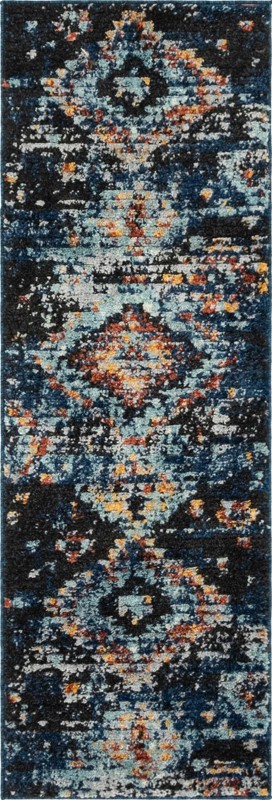 2' 2 x 6' Pinehurst · Medallion rug, navy