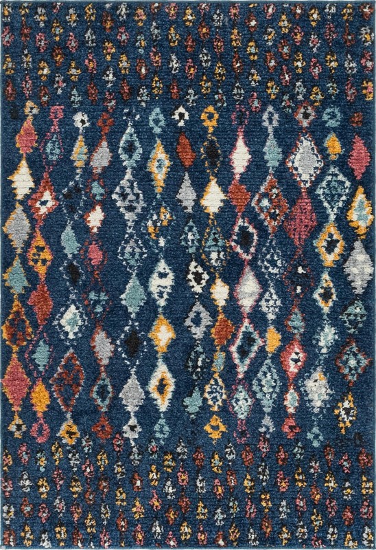 4' x 6' Southwind · Diamond rug, navy
