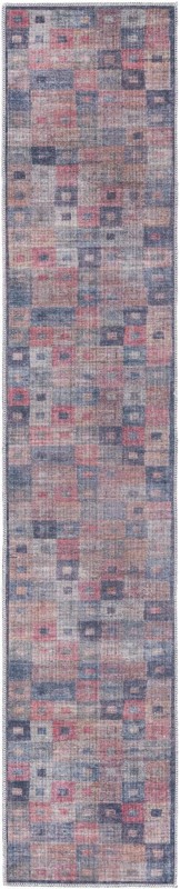 2' x 10' Lewes · Geometric Washable Rug, multi