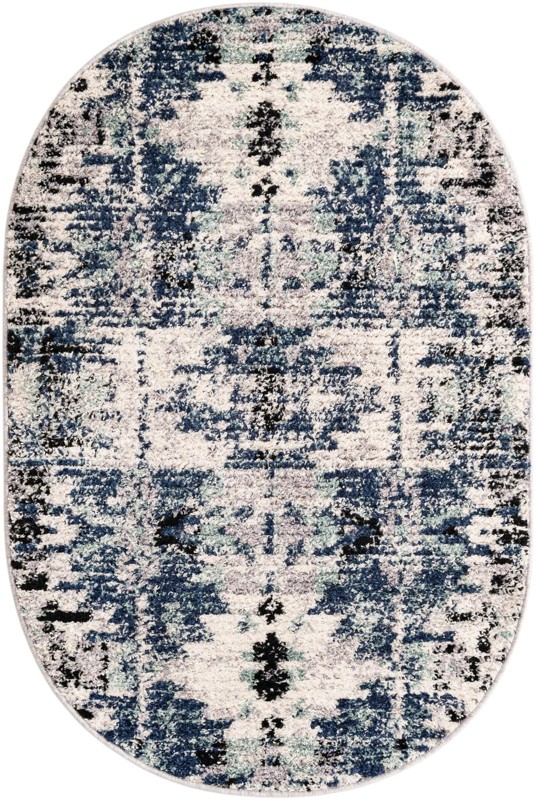 4' x 6' Littleton · Abstract rug, blue