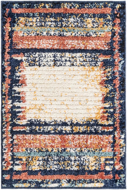 2' x 3' Cardew · Border rug, multi
