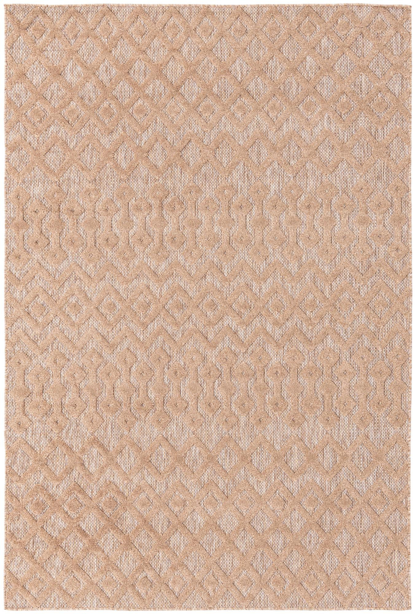 6' x 9' Creed · Diamond Outdoor Rug, beige