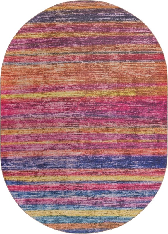 7' 6 x 10' 6 Prewitt · Striped rug, multi