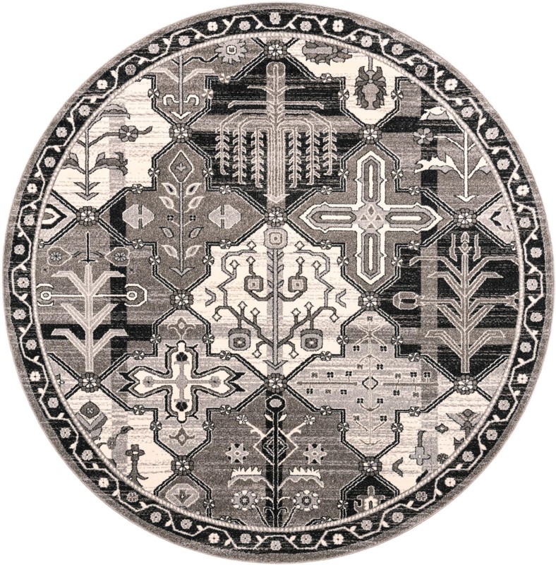 7' 10 x 7' 10 Parsons · Border rug
