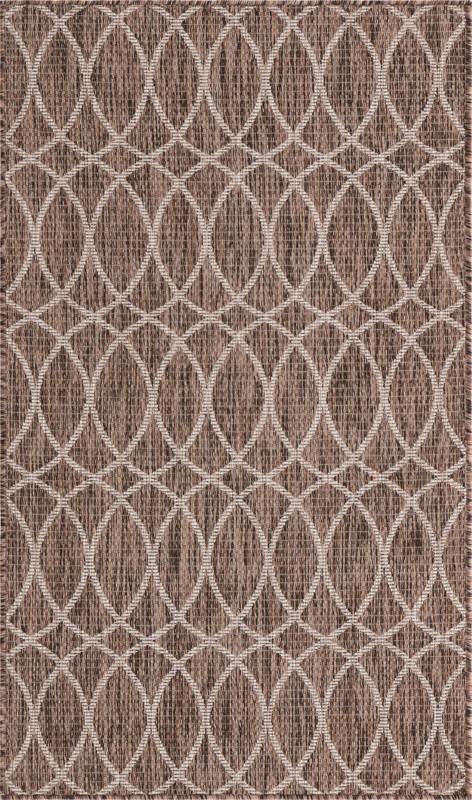 3' x 5' 3 Atkins · Geometric Outdoor Rug, brown