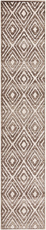 2' 6 x 13' Brattleboro · Diamond rug, chocolate brown