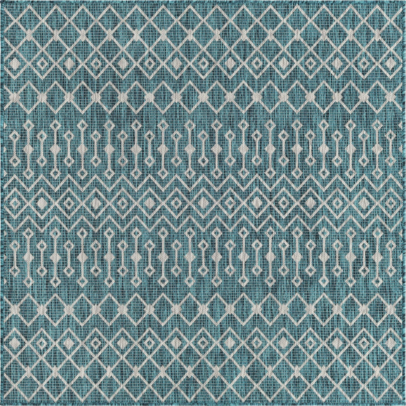5' 3 x 5' 3 Kearney · Diamond Outdoor Rug, teal