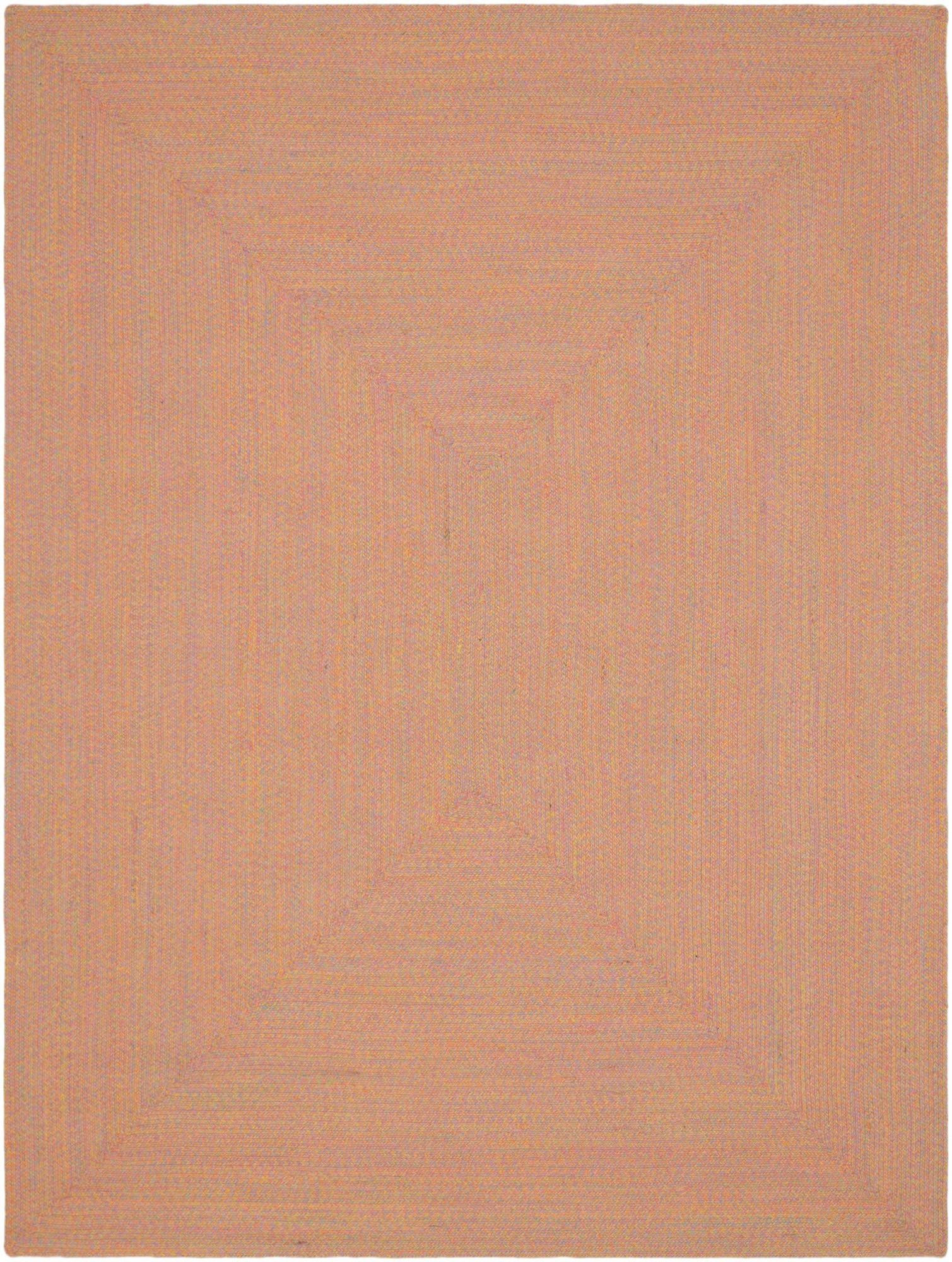 9' x 12' Soper · Braided Washable Outdoor Rug, multi pink