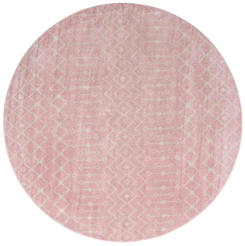 10' x 10' Boswell · Diamond rug, pink