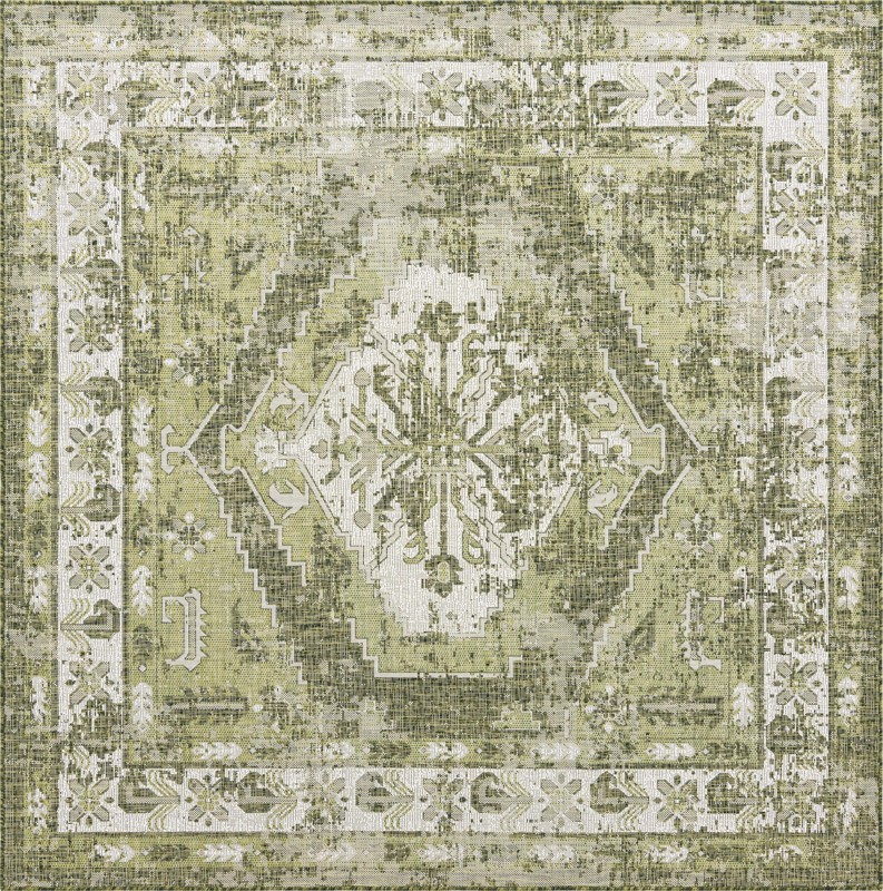 Wylie · Border Outdoor Rug, green