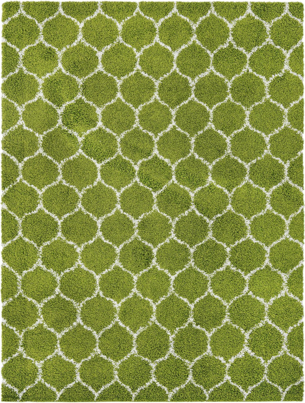 9' x 12' Barnett · Lattice Shag Rug, green