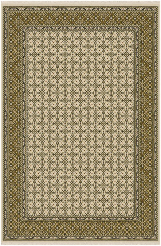 Fenton · Border rug, ivory and green